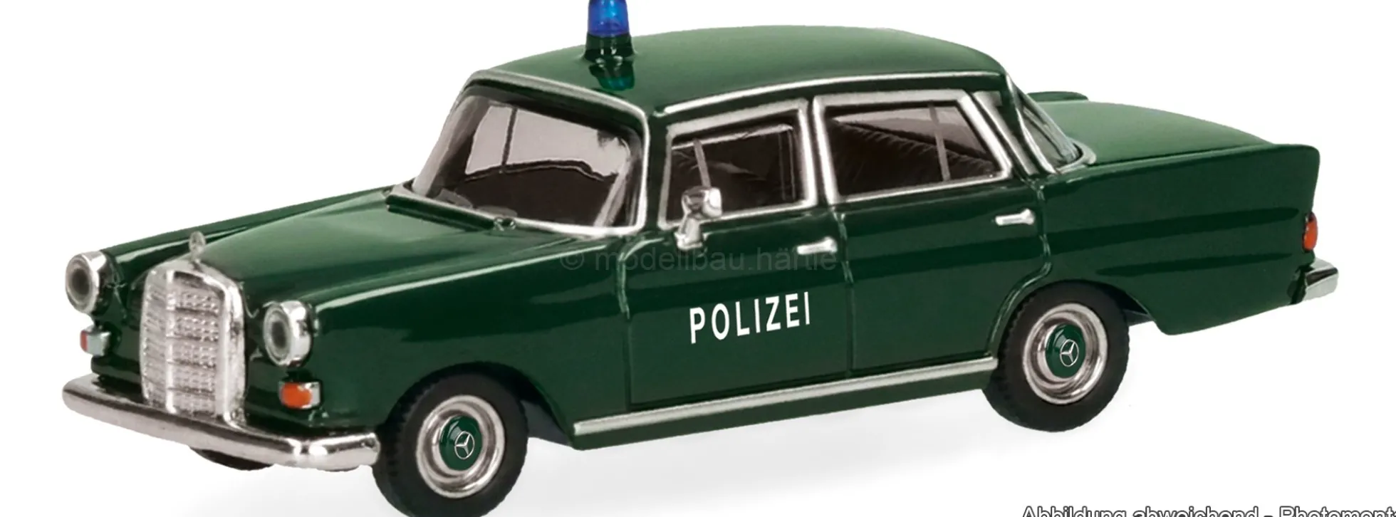 herpa 099905 MB Heckflosse Polizei Hessen | Blaulichtmodell 1:87