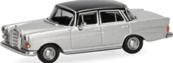 herpa 430739-005 MB 200 Heckflosse silbermetallic/schwarz | Modellauto 1:87