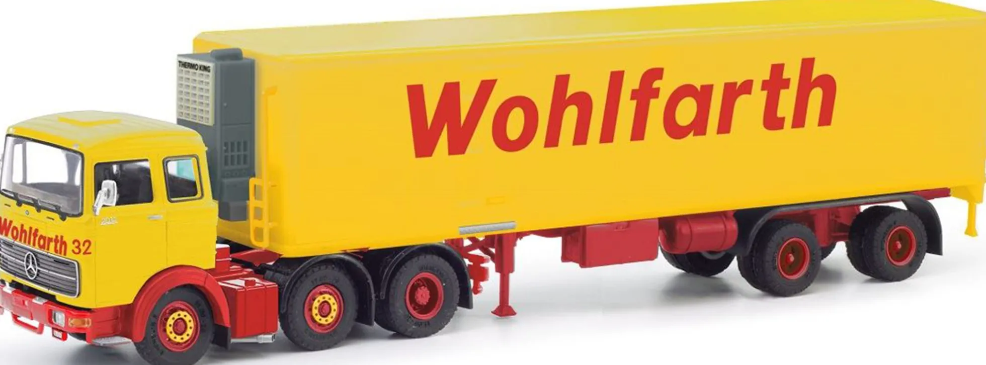 herpa 87MBS026277 Mercedes-Benz LPS2032 Kühlkoffersattelzug Wohlfahrt LKW-Modell 1:87