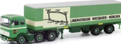 herpa 87MBS026468 Mercedes-Benz LPS2032 Koffersattelzug Stiehl LKW-Modell 1:87