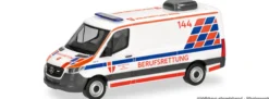 herpa 099486 MB Sprinter 18 Bus FD - Berufsrettung Wien | Blaulichtmodell 1:87
