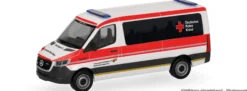herpa 099929 MB Sprinter 18 Bus FD - DRK Stuttgart Degerloch | Blaulichtmodell 1:87
