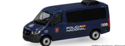 herpa 099950 MB Sprinter 18 Bus FD - Policia Municipal Madrid | Blaulichtmodell 1:8
