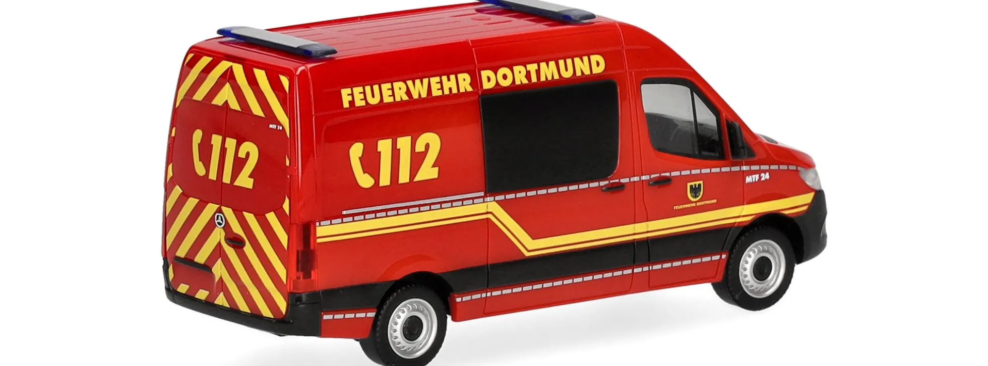 herpa 961806 MB Sprinter 18 Halbbus HD - Feuerwehr Dortmund | Blaulichtmodell 1:87