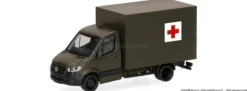 herpa 700979 MB Sprinter 18 mit Kofferaufbau Schweizer Armee/Rotes Kreuz | Militär