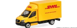 herpa 099783 MB Sprinter 18 mit Kofferaufbau DHL | Modellauto 1:87