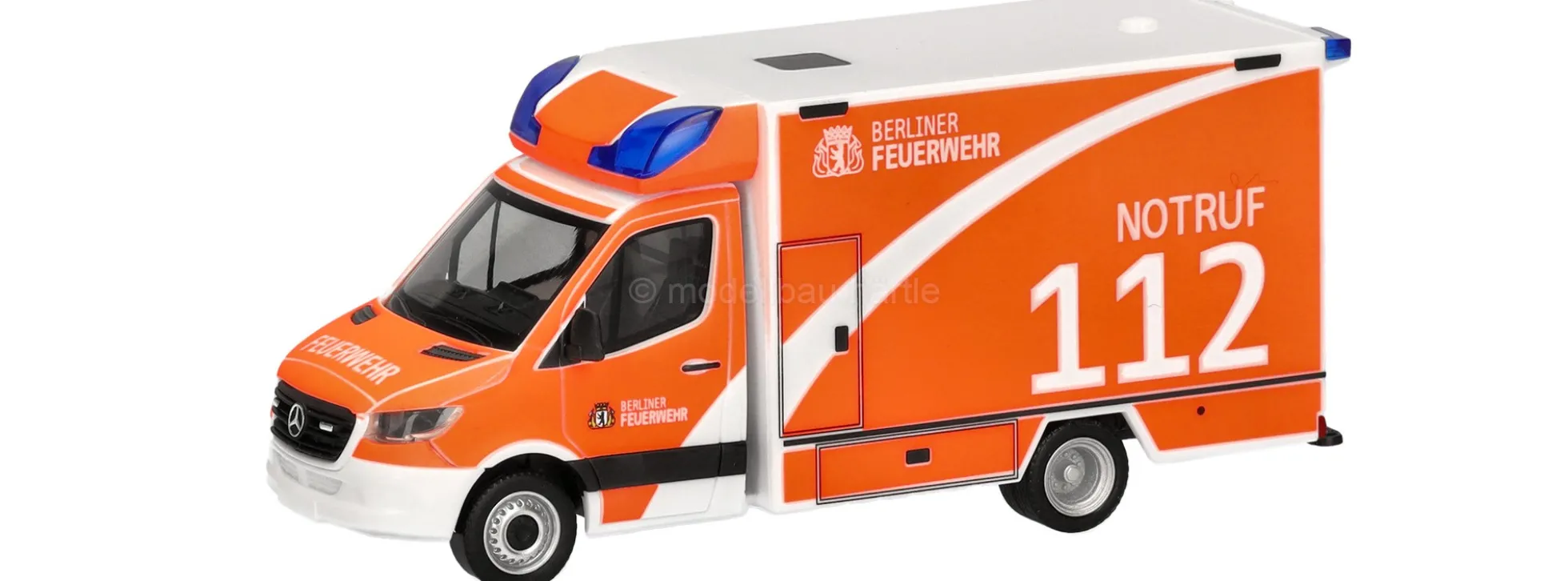 herpa 098953 MB Sprinter 18 Rettungswagen Berliner Feuerwehr | Blaulichtmodell 1:87