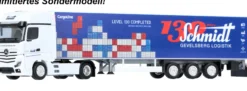 herpa 959728 Mercedes-Benz Actros L Koffersattelzug 130 Jahre Schmidt Logistik LKW-Modell 1:87
