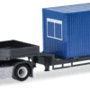 herpa 956864 Mercedes-Benz Actros L Tiefladesattelzug Bloedorn mit Baucontainer LKW-Modell 1:87