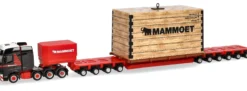 herpa 319201 Mercedes-Benz Actros SLT Schwerlastsattelzug mit Kiste Mammoet LKW-Modell 1:87