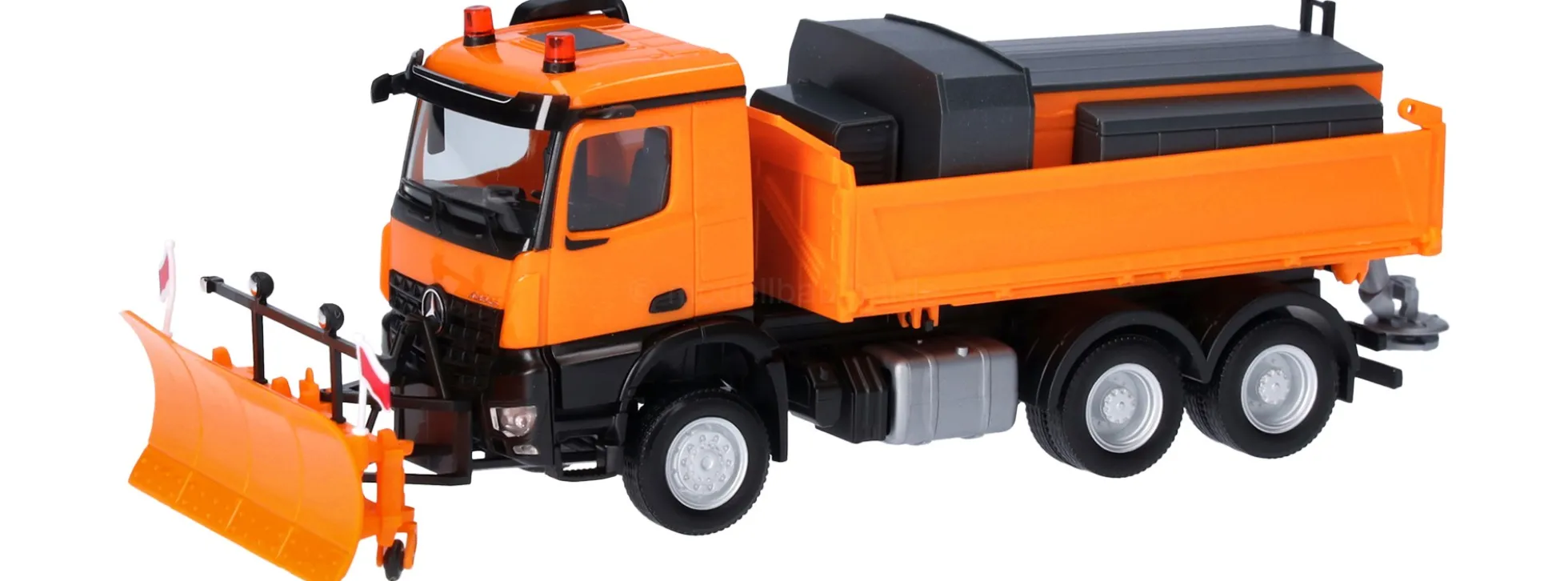 herpa 320061 Mercedes-Benz Arocs M 2018 Dreiseitenkipper 3achsig Winterdienst LKW-Modell 1:87