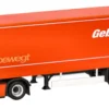 herpa 320177 Mercedes-Benz eActros 600 ProCabin Planensattelzug Gebrüder Weiss LKW-Modell 1:87