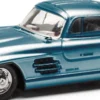 herpa 430975-002 Mercedes-Benz 300SL W196 Flügeltürer hellblaumetallic Automodell 1:87