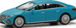 herpa 421041-002 Mercedes-EQ EQS Chinablau | Modellauto 1:87