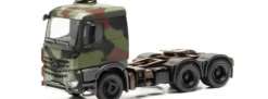 herpa 747028 military Mercedes-Benz Arocs 6x4 Solozugmaschine Bundeswehr flecktarn LKW-Modell 1:87