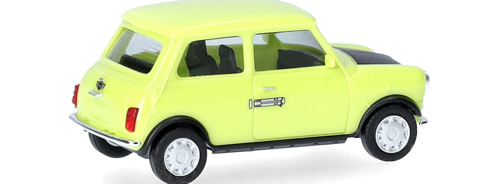 herpa 941150 Mini Cooper Rechtslenker grün / schwarz | Modellauto 1:87