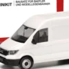 herpa 014021 MiniKit MAN TGE Transporter Hochdach mit Zwillingsbereifung weiss Bausatz 1:87