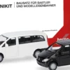 herpa 014236-002 MiniKit MB Vito Bus 2002 - weiß/schwarz | 2 Stück | Modellauto Bausatz 1:87