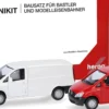 herpa 014229-002 MiniKit MB Vito Kasten 2010 - weiß/rot | 2 Stück | Modellauto Bausatz 1:87
