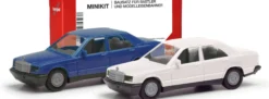 herpa 012409-009 MiniKit Mercedes-Benz 190E W201 weiß/blau | Bausatz 1:87
