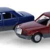 herpa 013727-004 MiniKit Mercedes-Benz S-Klasse W126 saphierblau weinrot Bausatz Automodell 1:87