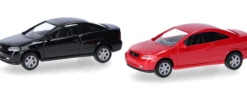 herpa 014106 MiniKit Opel Coupe magmarot schwarz Bausatz Automodell 1:87