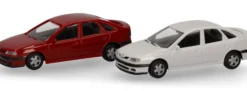 herpa 014113 MiniKit Renault Laguna sienarot und arktisweiß Bausatz Automodell 1:87