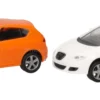 herpa 013970-002 MiniKit Seat Leon - naranja/candyweiß | 2 Stück | Modellauto Bausatz 1:87