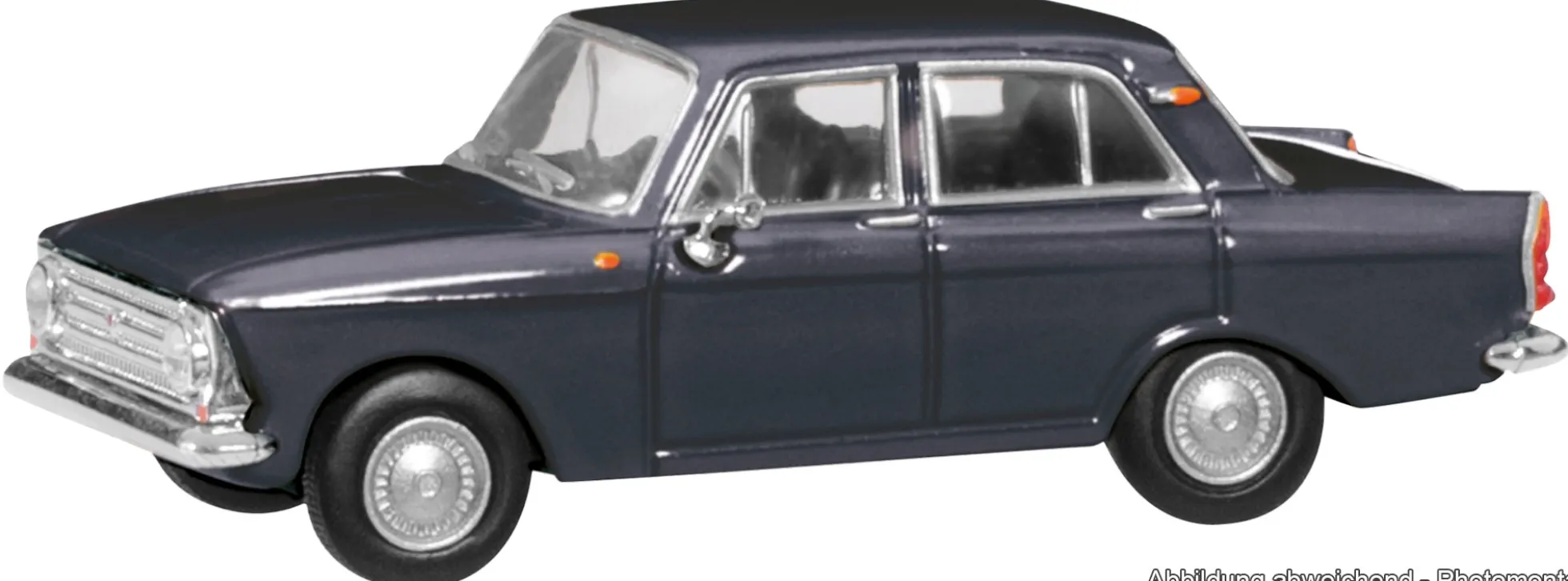 herpa 024365-007 Moskwitsch 408 - anthrazit | Modellauto 1:87
