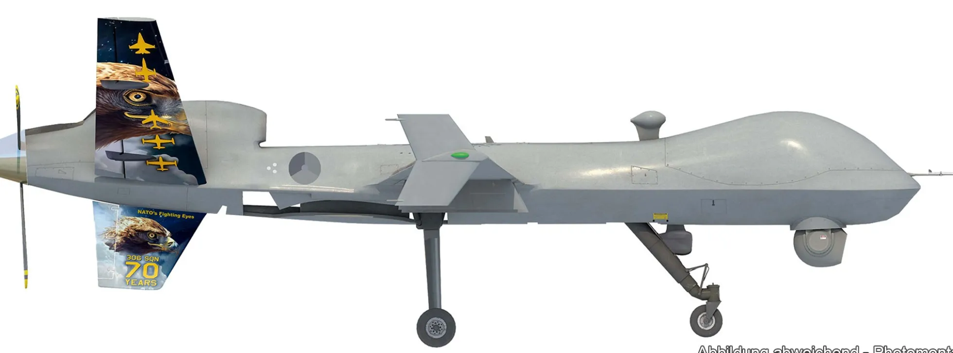 herpa 580915 MQ-9A Reaper Block 5 Leeuwarden 70 Years Royal Netherlands AF | WINGS 1:72
