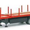 herpa 076050-002 Nooteboom Teletrailer 3achsig rot Auflieger für LKW-1:87
