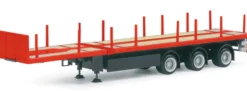 herpa 076050-002 Nooteboom Teletrailer 3achsig rot Auflieger für LKW-1:87