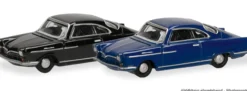 herpa 066921 NSU Sport Prinz - blau/schwarz | 2 Stück | Modellautos 1:160