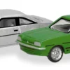 herpa 066938 Opel Manta B - silber/signalgrün | 2 Stück | Modellauto 1:160