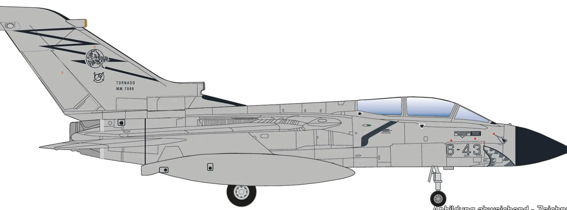 herpa 573078 Panavia Tornado Italian AF 155 Gruppo ETS | WINGS 1:200