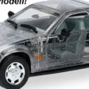 herpa 962285 Porsche 928 S4 - transparent mit silbernen Farbtupfern | Modellauto 1:87