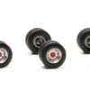 herpa 054454 Radsatz 2tlg für Hänger der Schwedencombi chrom rot 10 Satz LKW-Zubehör 1:87