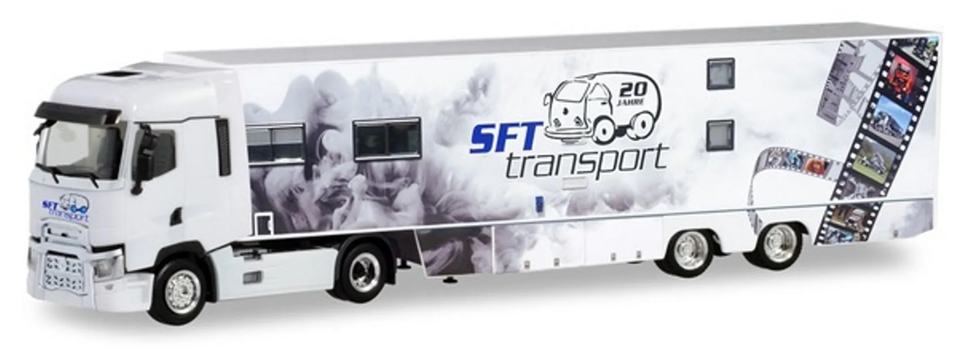 herpa 311243 Renault T Koffersattelzug SFT Transporte LKW-Modell 1:87