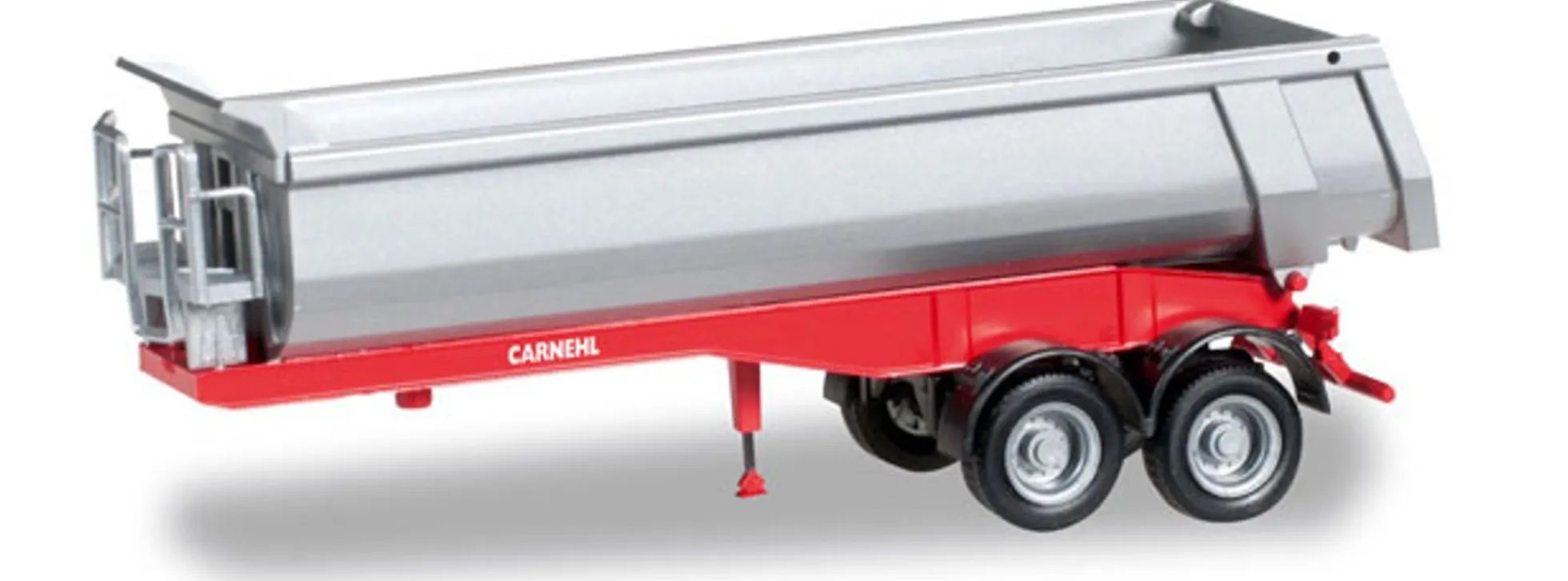 herpa 076036-002 Rundmuldenauflieger Carnehl 2a, silber Aufliegermodell 1:87