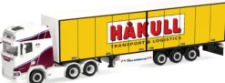 herpa 322096 Scania CR20 HD 6x4 Koffersattelzug Hakull Transport LKW-Modell 1:87
