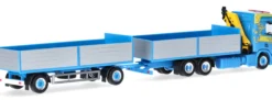 herpa 926072 Scania CR 20 ND Pritschen-Hängerzug mit Laderan - Martin Wittwer | LKW-Modell 1:87