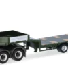herpa 747332 Scania CR 20 Niedrigdach Semitieflade-Sattelzug Tschechische Armee | Militär Model 1:87