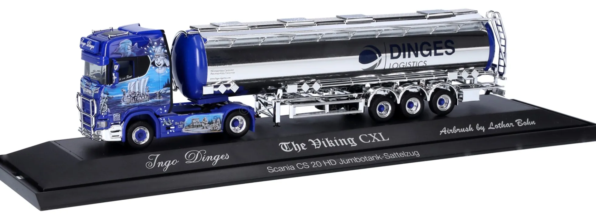 herpa 122344 Scania CS 20 HD Jumbochromtank-SZ Ingo Dinges/Wickie | LKW-Modell 1:87