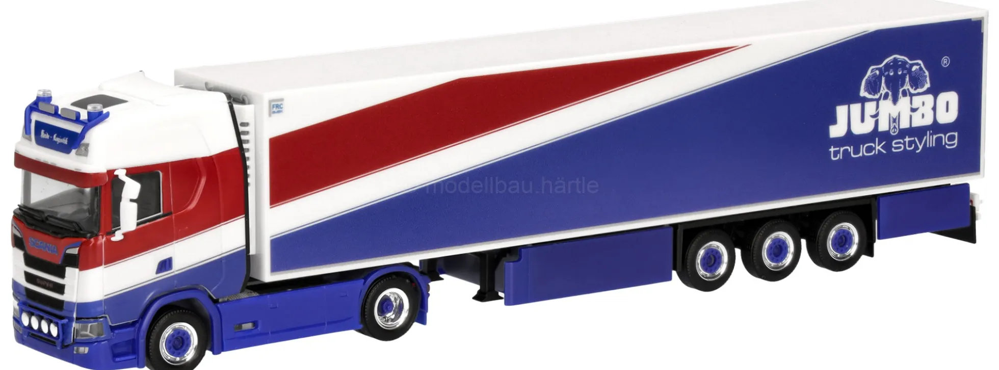 herpa 320399 Scania CS 20 HD Kühlkoffer-Sattelzug Heide Logistik/Jumbo Fischer | LKW-Modell 1:87