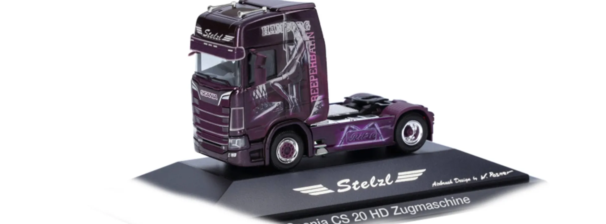 herpa 111157 Scania CS20 HD Solozugmaschine Spedition Stelzl LKW-Modell 1:87