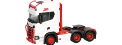 herpa 314053-006 Scania CS 20 HD Zugmaschine 6x4 - weiß/rot | LKW-Modell 1:87