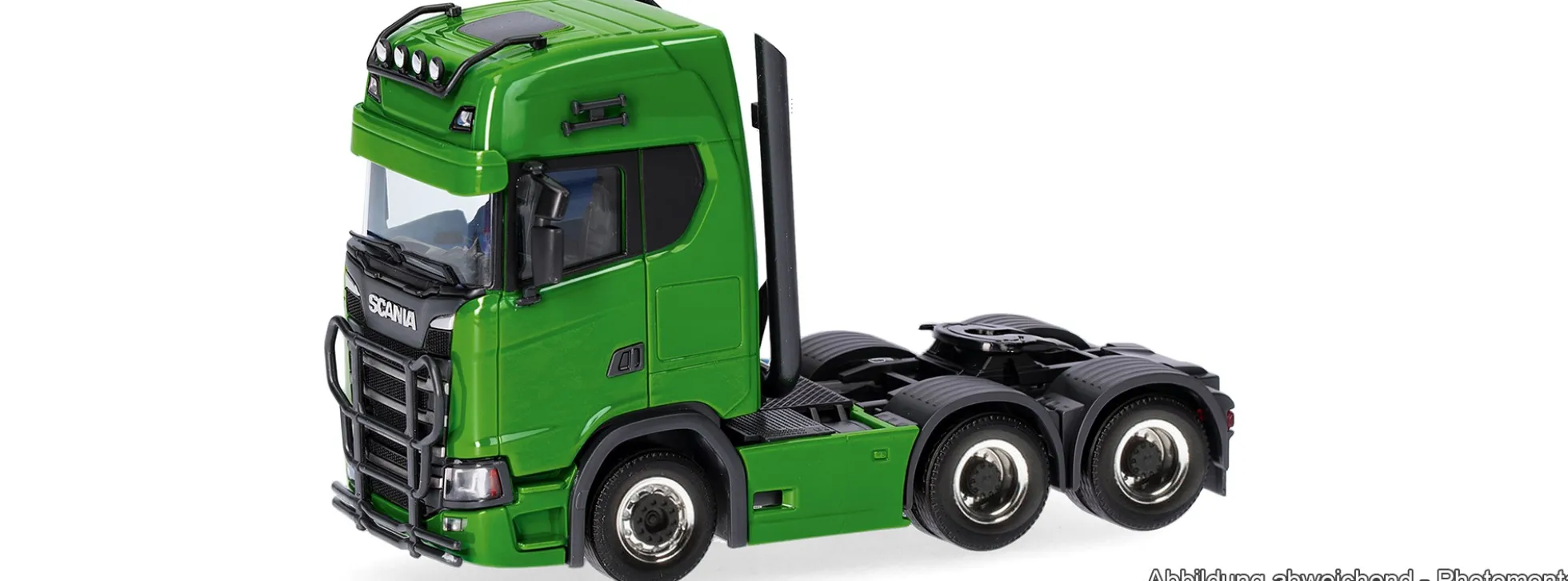 herpa 314053-007 Scania CS 20 HD Zugmaschine 6x4 - grün | LKW-Modell 1:87