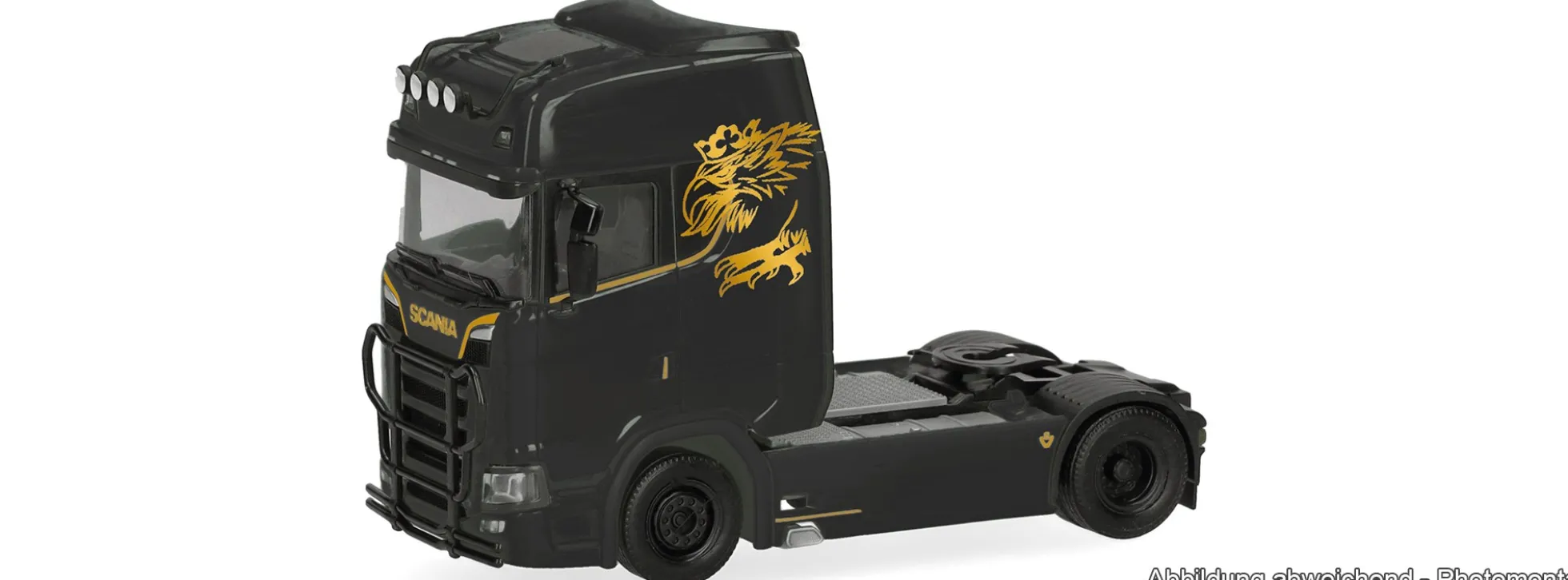 herpa 321877 Scania CS 20 Hochdach Zugmaschine Lampenbügel + Rammschutz | LKW-Modell 1:87