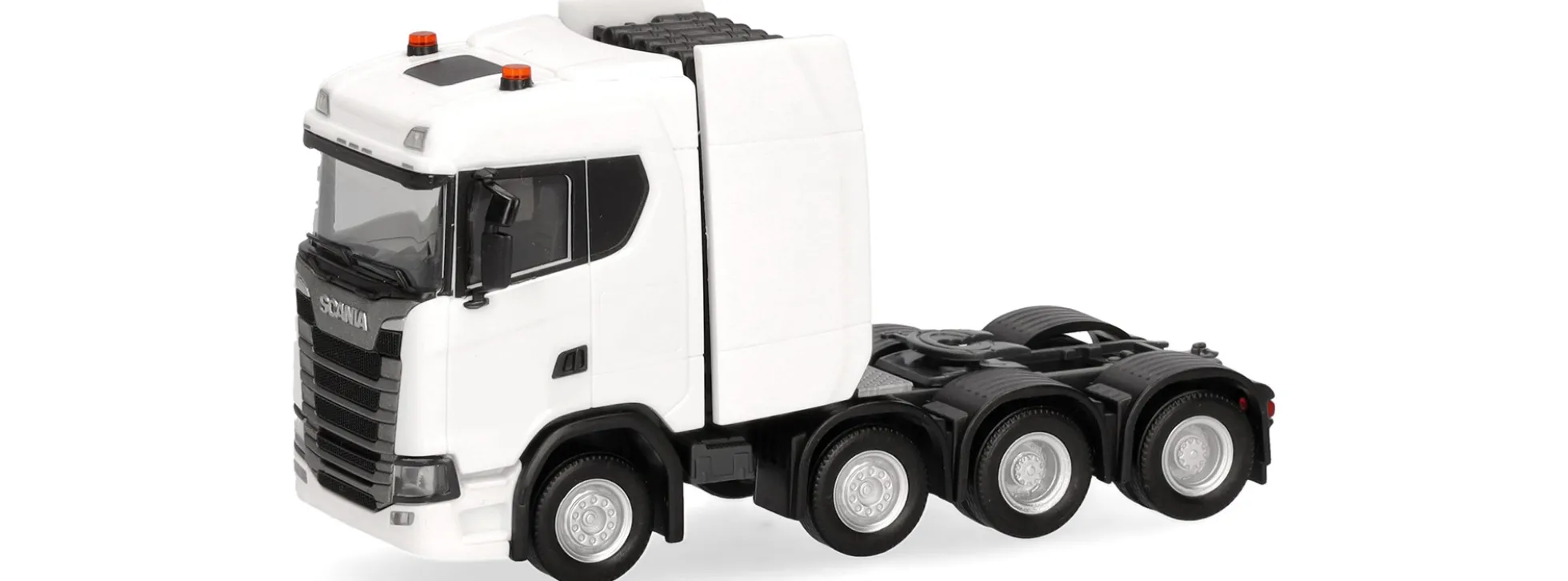 herpa 315753-003 Scania CS20 ND Schwerlastzugmaschine 4a weiß LKW-Modell 1:87