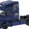 herpa 319423-002 Scania Hauber 04 Topline Zugmaschine 3-achsig - kobaltblau | LKW-Modell 1:87